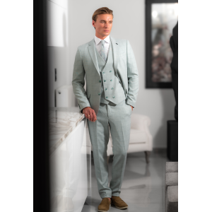 Κοστούμι Black Papigion μέντας με καρό πράσινο