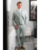 Κοστούμι Black Papigion μέντας με καρό πράσινο SLIM FIT