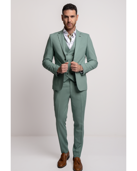 Κοστούμι Black Papigion Porto μέντας SLIM FIT