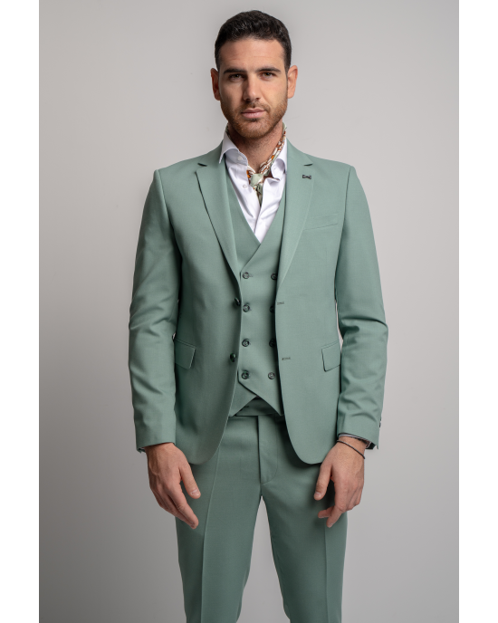 Κοστούμι Black Papigion Porto μέντας SLIM FIT