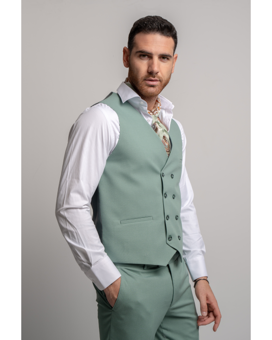 Κοστούμι Black Papigion Porto μέντας SLIM FIT