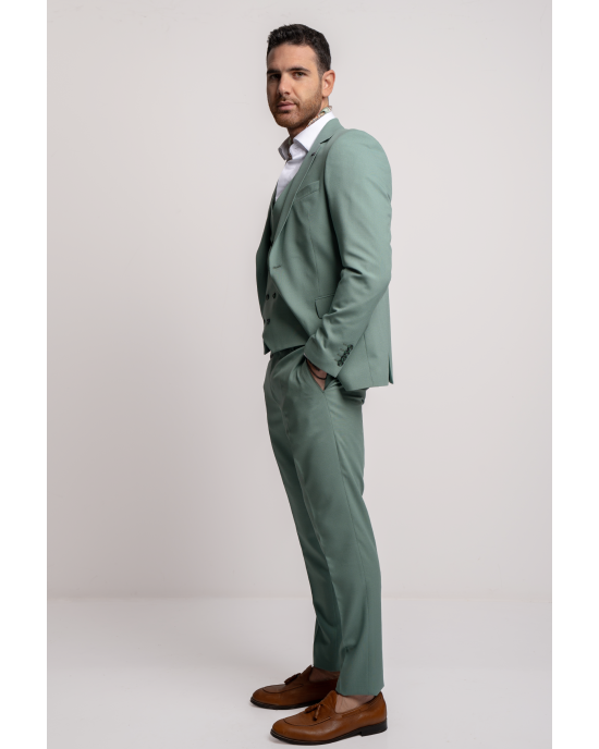 Κοστούμι Black Papigion Porto μέντας SLIM FIT