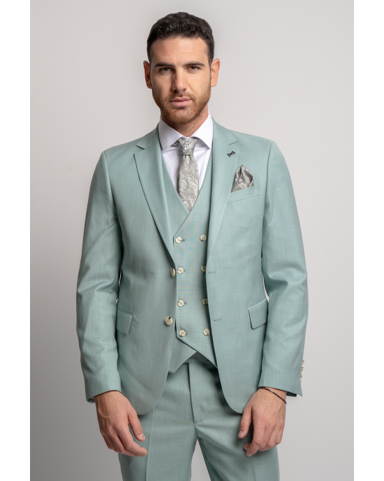 Κοστούμι Black Papigion Veneto μέντας SLIM FIT