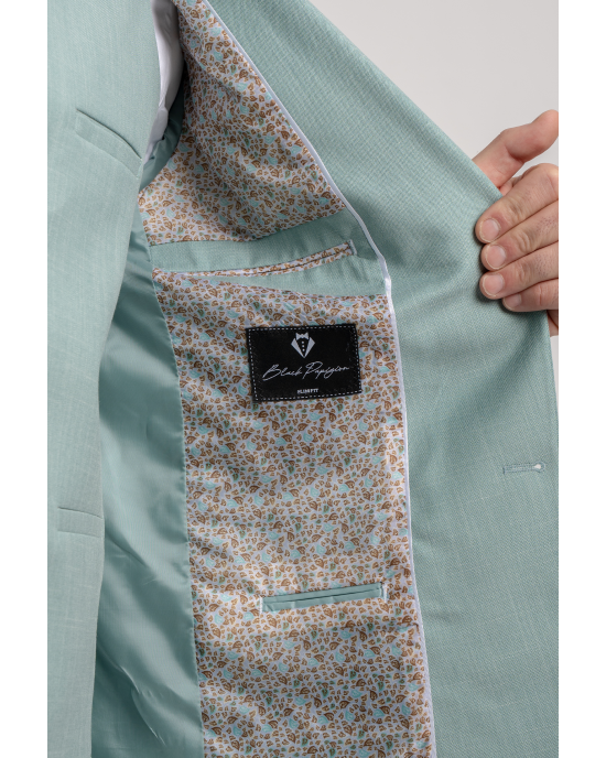 Κοστούμι Black Papigion Veneto μέντας SLIM FIT