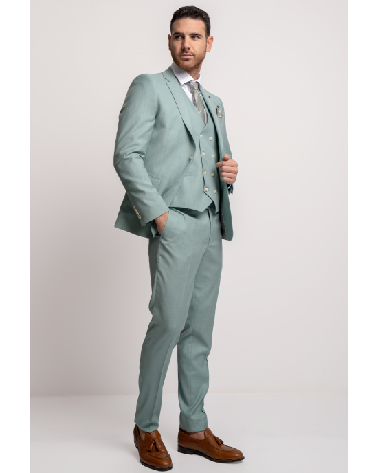 Κοστούμι Black Papigion Veneto μέντας SLIM FIT