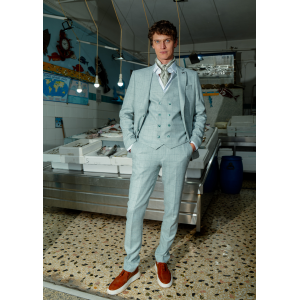 Κοστούμι Black Papigion Letce μέντας με καρό πράσινο