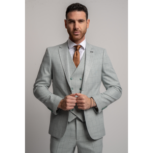 Κοστούμι Black Papigion Letce μέντας με καρό πράσινο