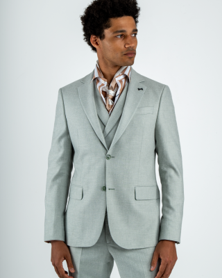 Κοστούμι Black Papigion Amalfi Λινό μέντα