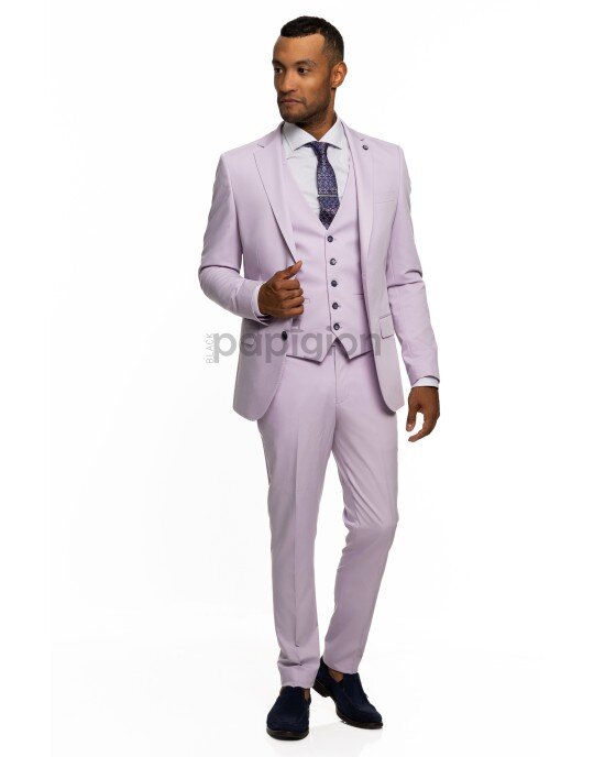 Κοστούμι Vittorio Gentile λιλά SLIM FIT