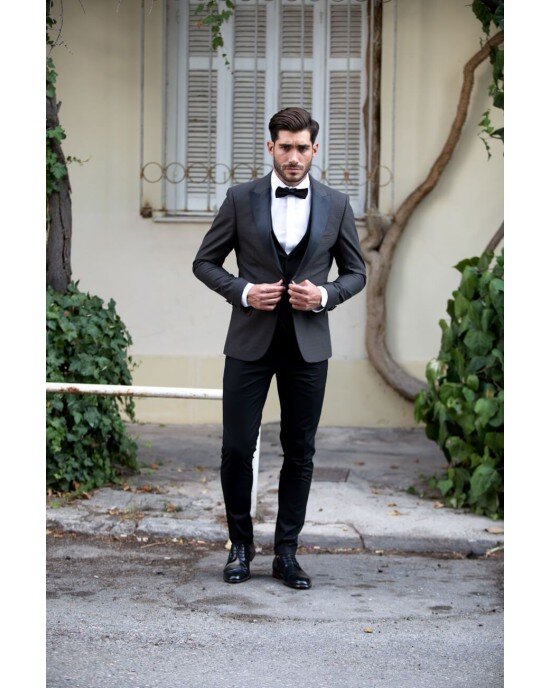 Κοστούμι Vittorio Prince καφέ Κοστούμι Vittorio Prince καφέ