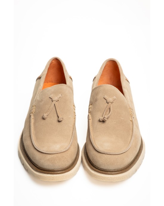 Παπούτσι 19V69 Italia Versace Abbigliamento μπεζ LOAFERS