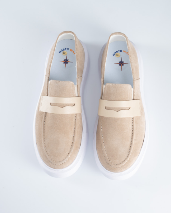 Παπούτσι Northway μπεζ LOAFERS