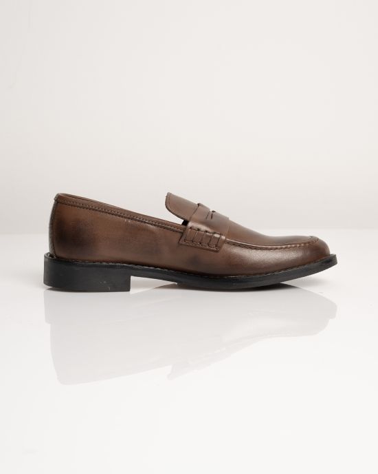 Παπούτσι Over/D καφέ LOAFERS