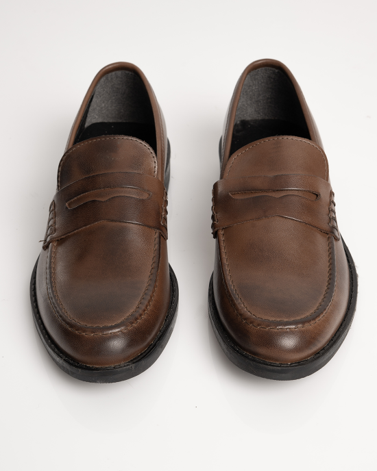 Παπούτσι Over/D καφέ LOAFERS