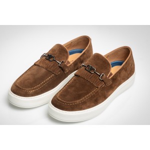 Παπούτσι 19V69 Italia Versace Abbigliamento καφέ