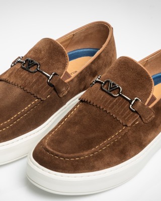 Παπούτσι 19V69 Italia Versace Abbigliamento καφέ