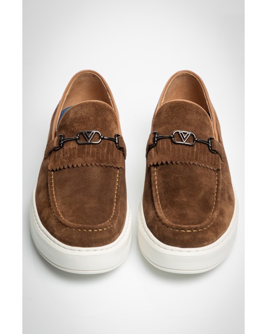 Παπούτσι 19V69 Italia Versace Abbigliamento καφέ LOAFERS