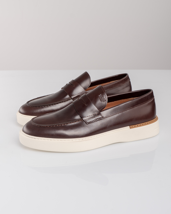 Παπούτσι Boss Shoes καφέ LOAFERS