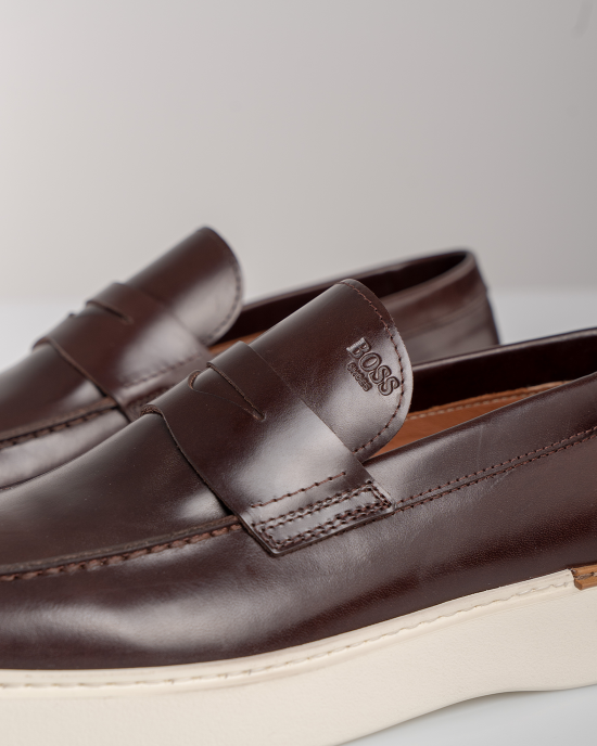 Παπούτσι Boss Shoes καφέ LOAFERS