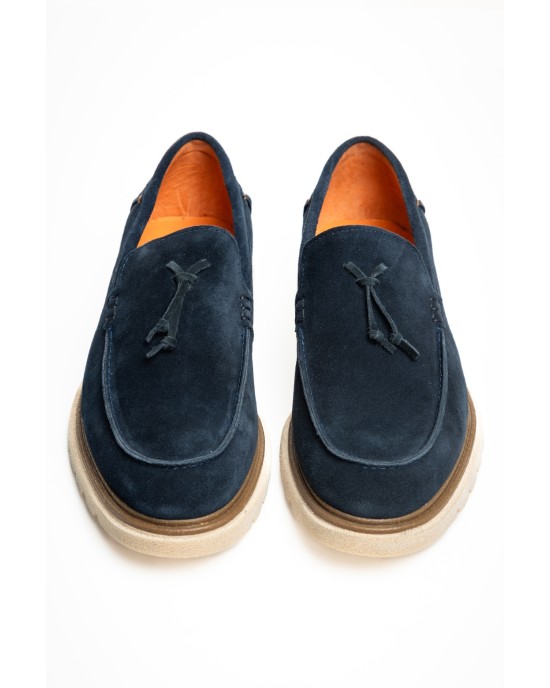 Παπούτσι 19V69 Italia Versace Abbigliamento μπλε LOAFERS