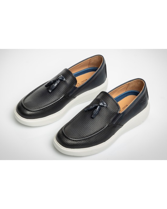 Παπούτσι 19V69 Italia Versace Abbigliamento μπλε LOAFERS