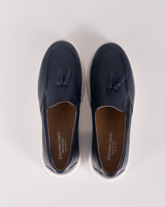 Παπούτσι Giacomo Carlo μπλε LOAFERS