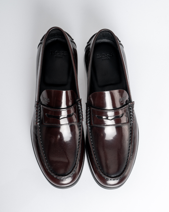 Παπούτσι Boss Shoes μπορντό LOAFERS