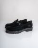 Παπούτσι 19V69 Italia Versace Abbigliamento μαύρο LOAFERS