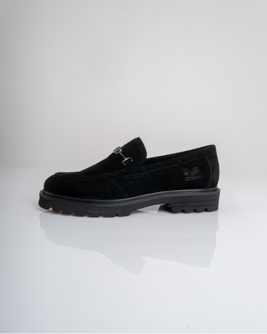 Παπούτσι 19V69 Italia Versace Abbigliamento μαύρο LOAFERS