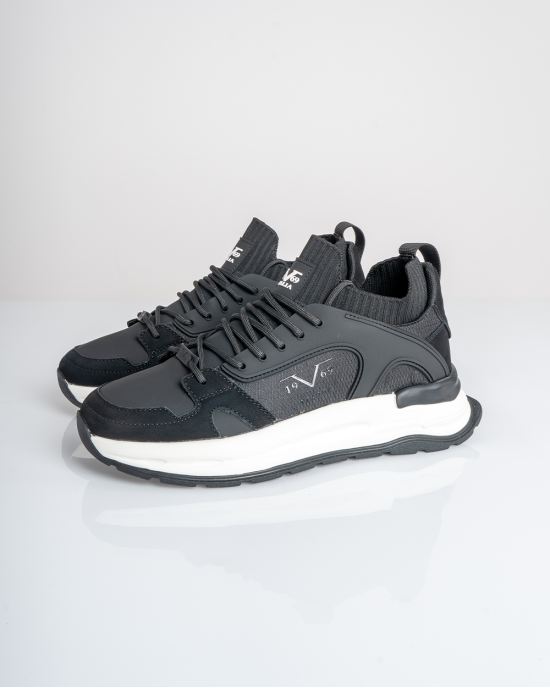 Παπούτσι 19V69 Italia Versace Abbigliamento μαύρο CASUAL