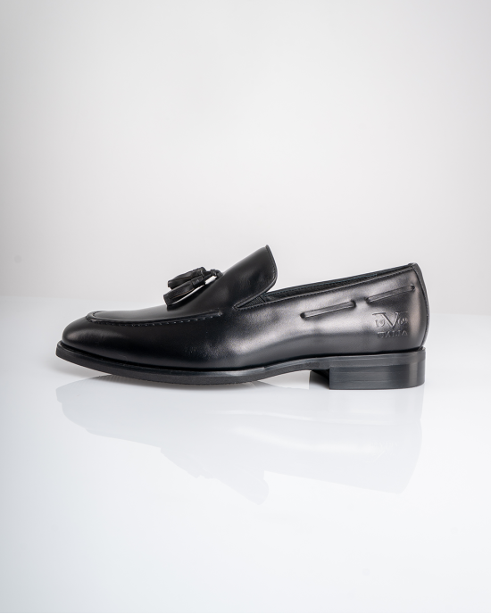 Παπούτσι 19V69 Italia Versace Abbigliamento μαύρο LOAFERS