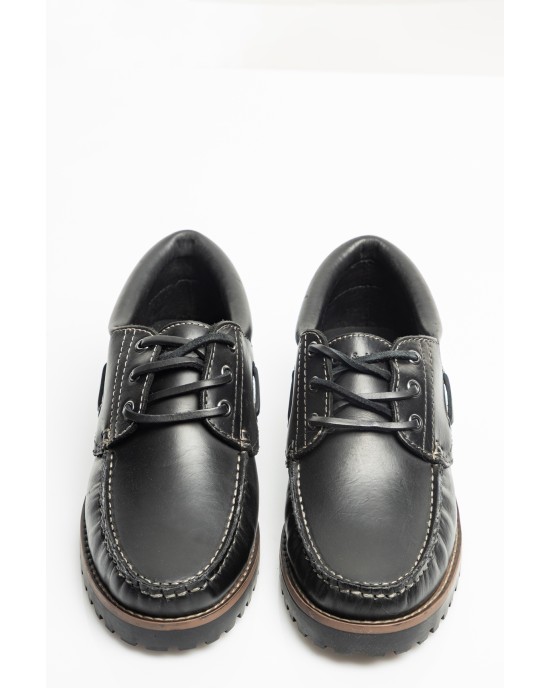 Παπούτσι Jack n Jones μαύρο CASUAL