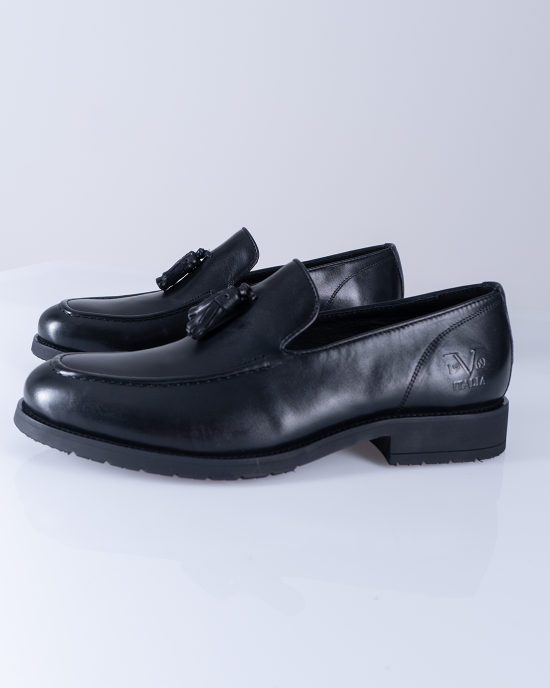 Παπούτσι 19V69 Italia Versace Abbigliamento μαύρο LOAFERS