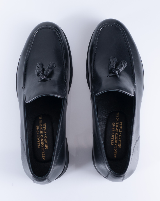 Παπούτσι 19V69 Italia Versace Abbigliamento μαύρο LOAFERS