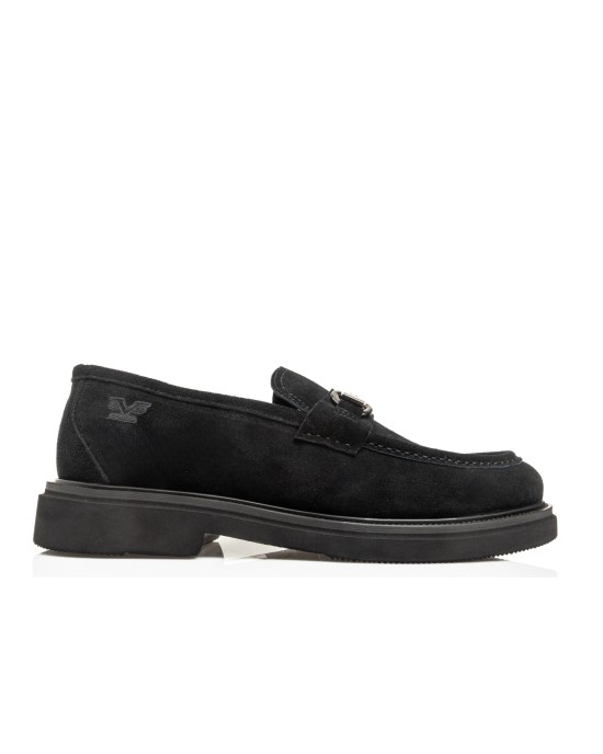 Παπούτσι 19V69 Italia Versace Abbigliamento μαύρο LOAFERS