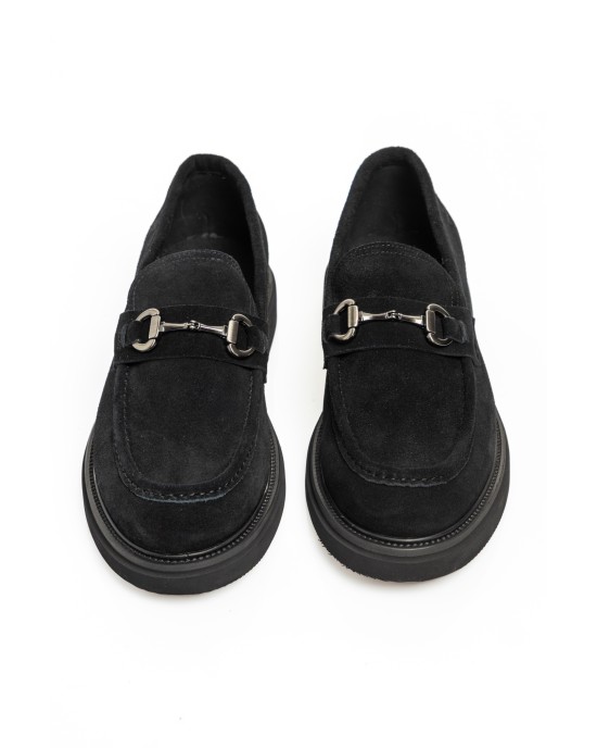 Παπούτσι 19V69 Italia Versace Abbigliamento μαύρο LOAFERS