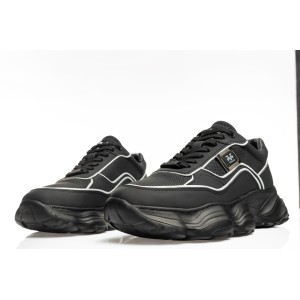 Παπούτσι 19V69 Italia Versace Abbigliamento μαύρο