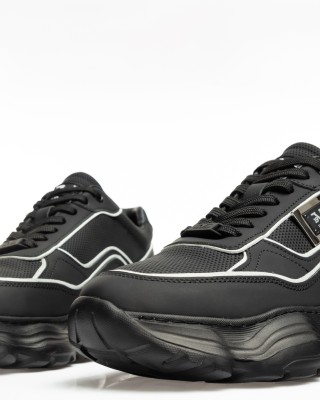 Παπούτσι 19V69 Italia Versace Abbigliamento μαύρο