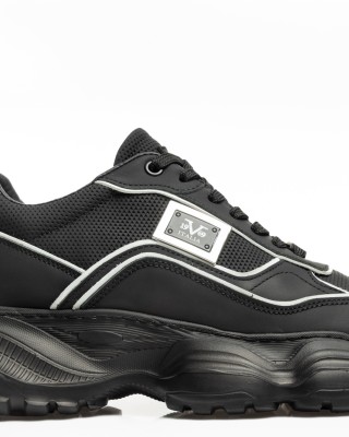 Παπούτσι 19V69 Italia Versace Abbigliamento μαύρο