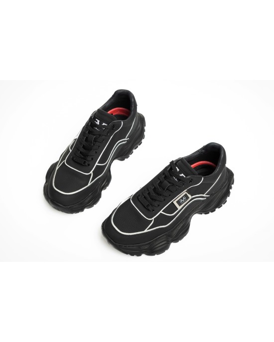 Παπούτσι 19V69 Italia Versace Abbigliamento μαύρο LOAFERS