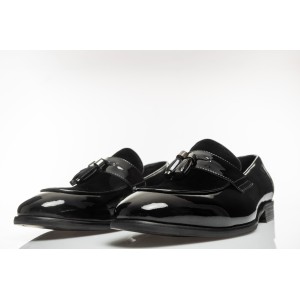 Παπούτσι 19V69 Italia Versace Abbigliamento μαύρο