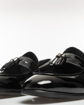 Παπούτσι 19V69 Italia Versace Abbigliamento μαύρο