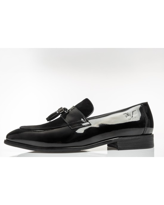 Παπούτσι 19V69 Italia Versace Abbigliamento μαύρο LOAFERS