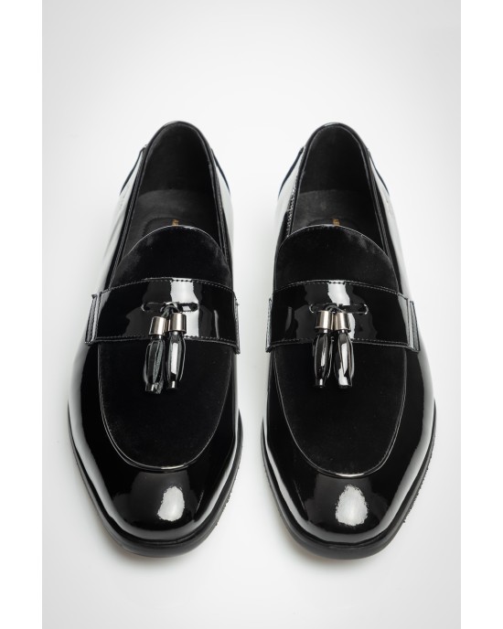 Παπούτσι 19V69 Italia Versace Abbigliamento μαύρο LOAFERS