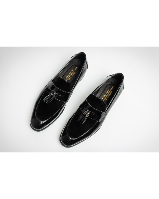 Παπούτσι 19V69 Italia Versace Abbigliamento μαύρο LOAFERS