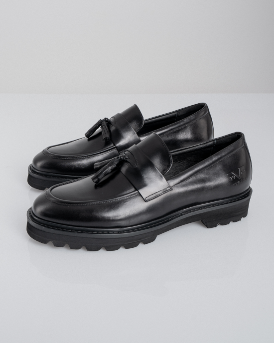 Παπούτσι 19V69 Italia Versace Abbigliamento μαύρο LOAFERS