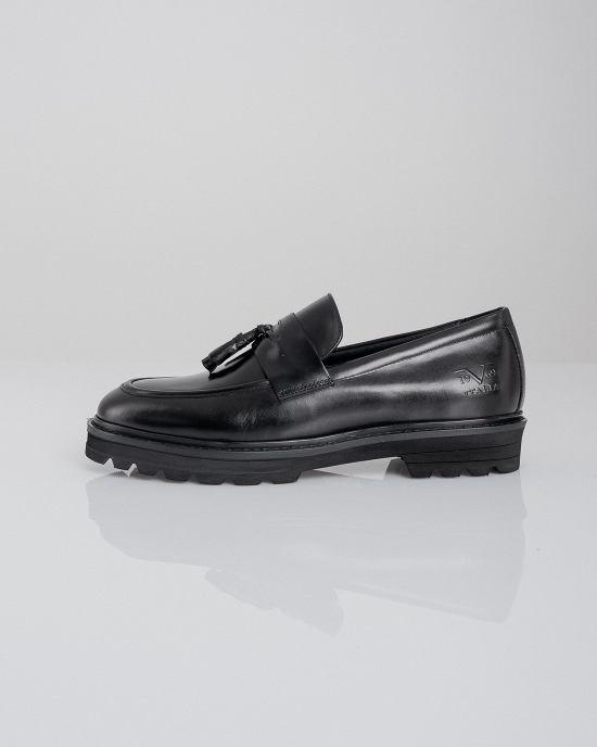 Παπούτσι 19V69 Italia Versace Abbigliamento μαύρο LOAFERS