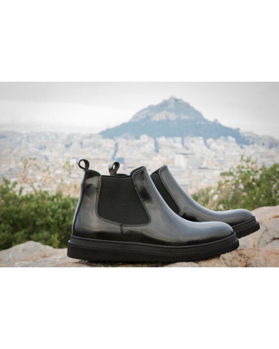 Παπούτσι ημίμποτο Boss Shoes Florentik μαύρο