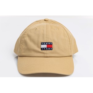 Καπέλο Tommy Jeans μπεζ Καπέλο Tommy Jeans μπεζ