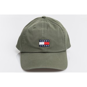 Καπέλο Tommy Jeans χακί Καπέλο Tommy Jeans χακί